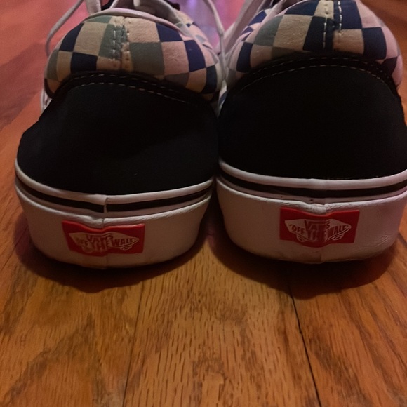 Never Worn sz 13 Mens Blue and White Checker Vans - Picture 7 of 8